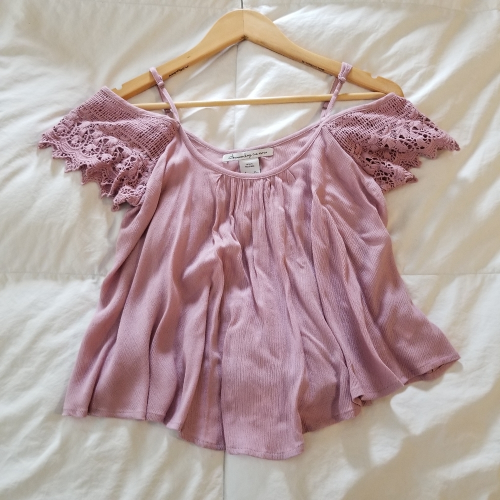 American Rag Dusty Rose Top Sz XS